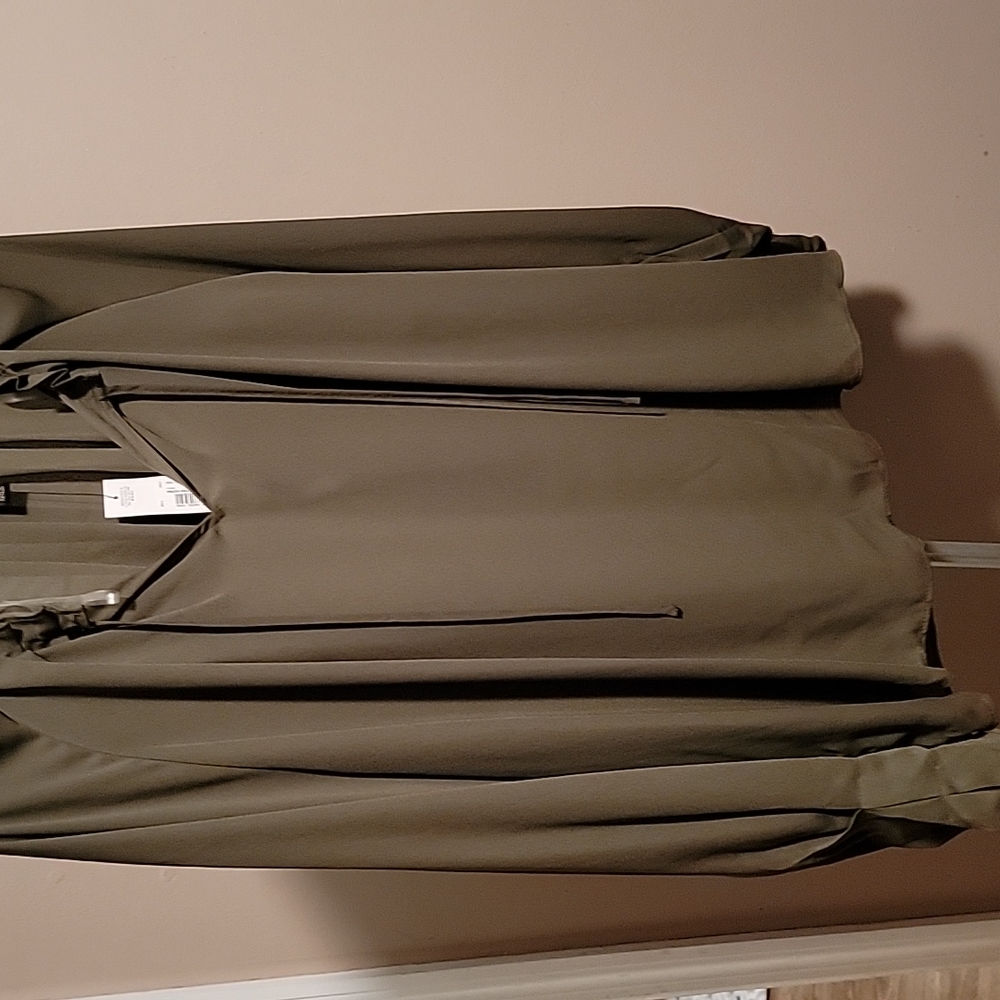 Worthington extra large green blouse long sleeve new with tags